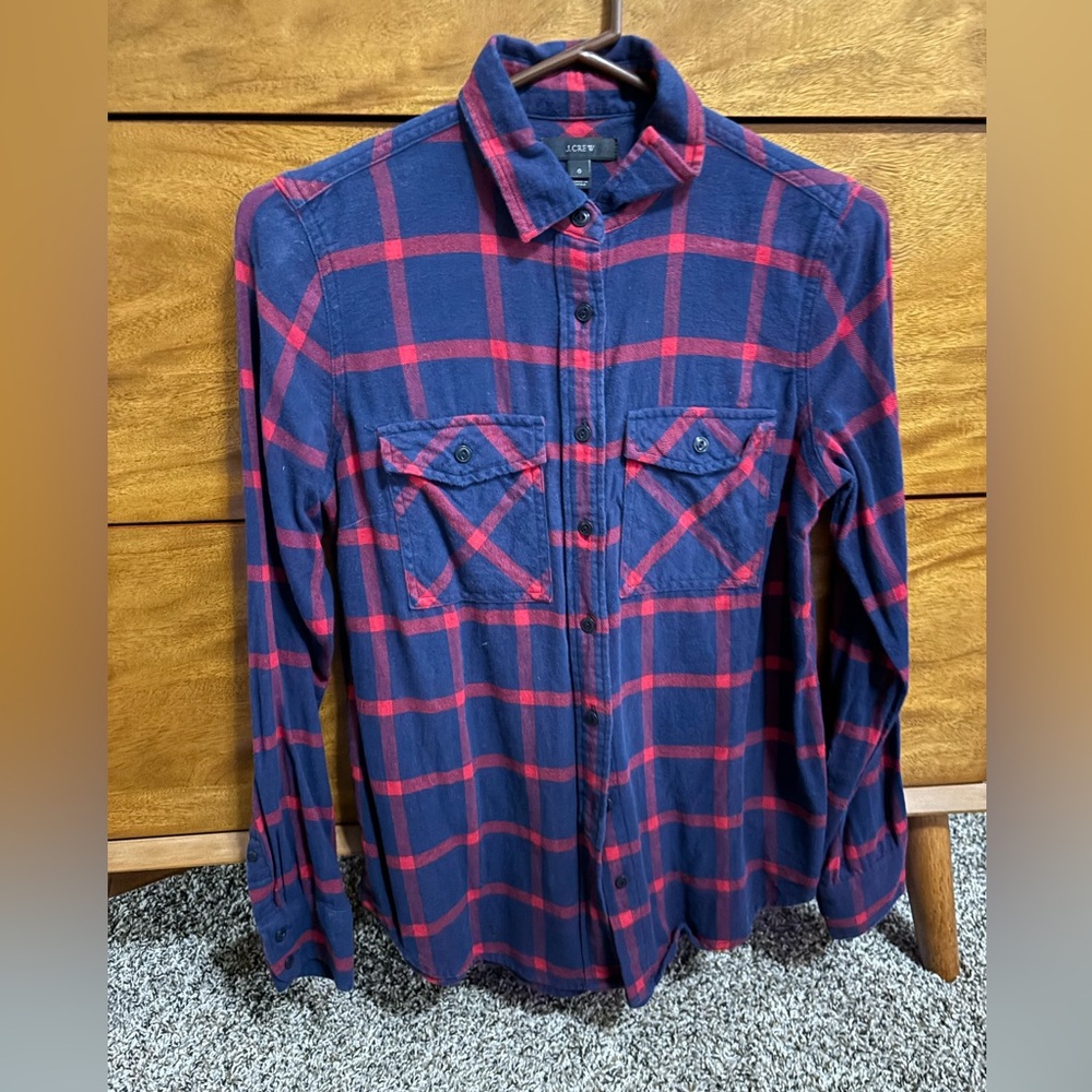 J.Crew Flannel Shirt in Size 0